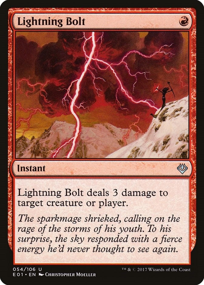 Image for Lightning Bolt (54) [Nicol Bolas] - Magic: The Gathering