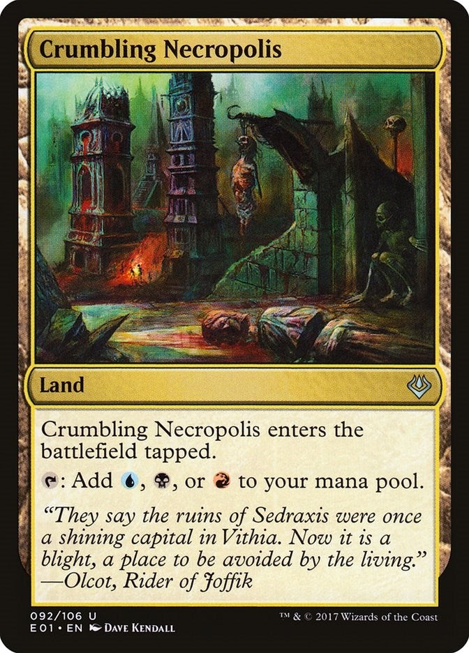 Image for Crumbling Necropolis (92) [Nicol Bolas] - Magic: The Gathering