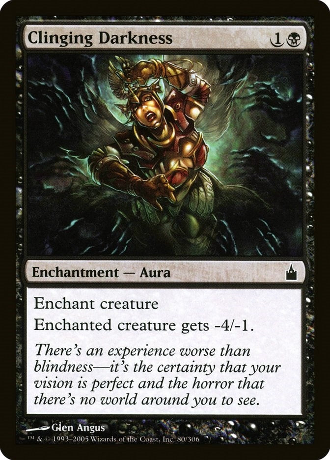 Image for Clinging Darkness (80) [Ravnica: City of Guilds] - Magic: The Gathering