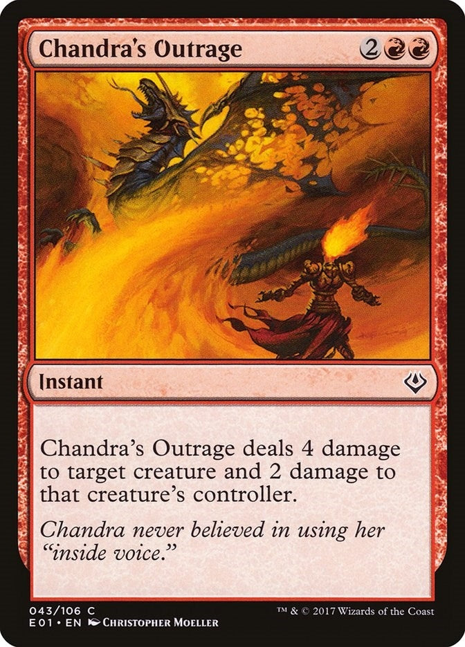Image for Chandra's Outrage (43) [Nicol Bolas] - Magic: The Gathering