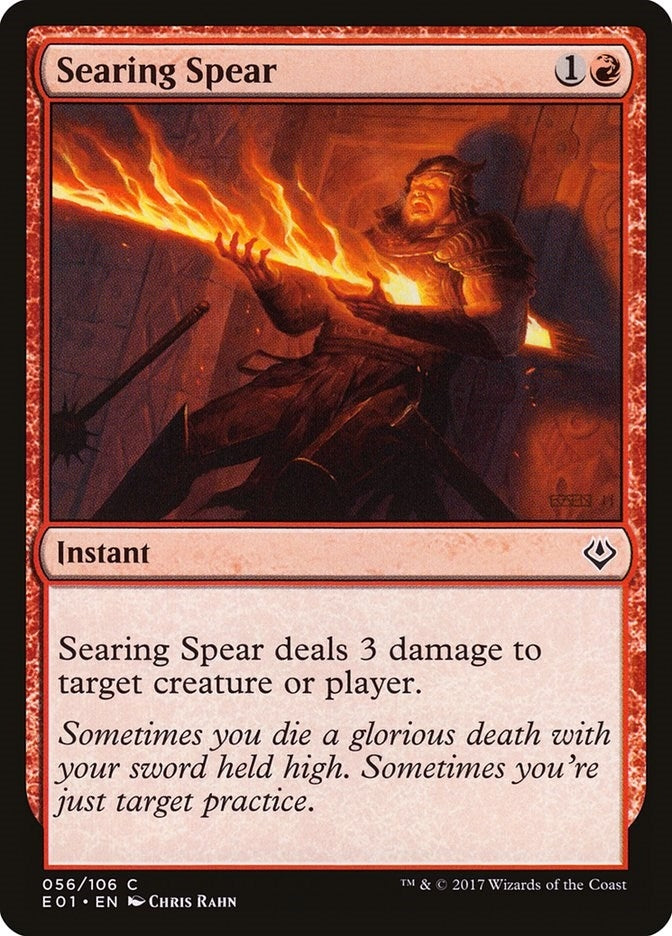 Image for Searing Spear (56) [Nicol Bolas] - Magic: The Gathering
