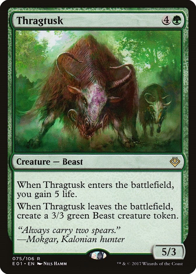 Image for Thragtusk (75) [Nicol Bolas] - Magic: The Gathering