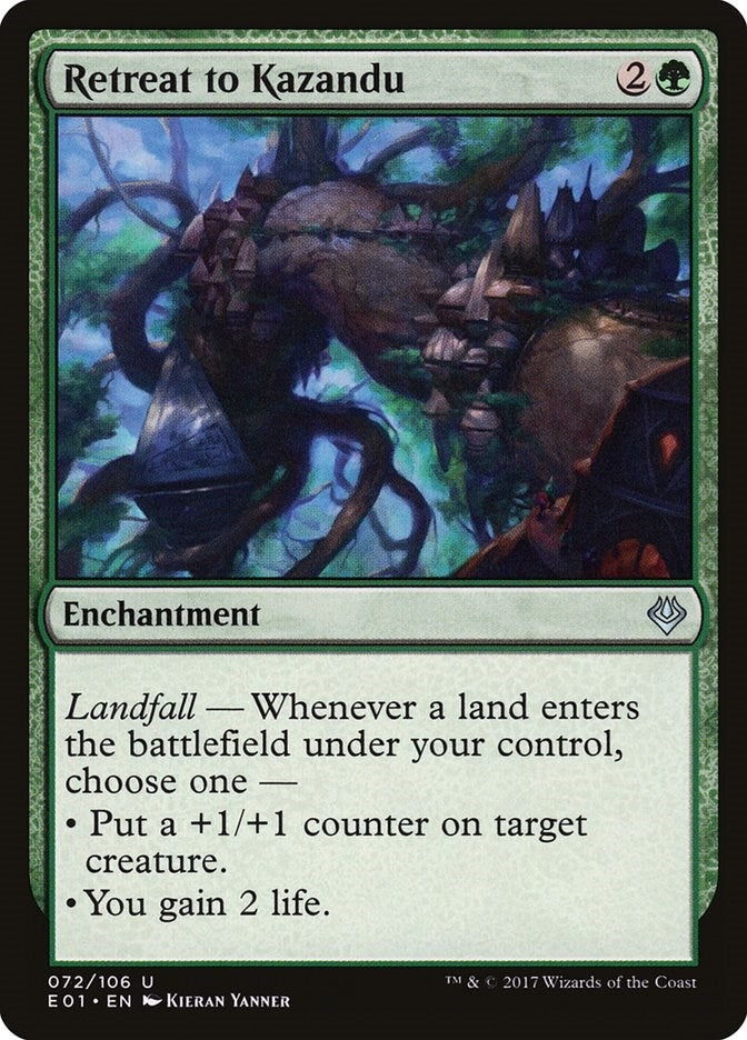 Image for Retreat to Kazandu (72) [Nicol Bolas] - Magic: The Gathering