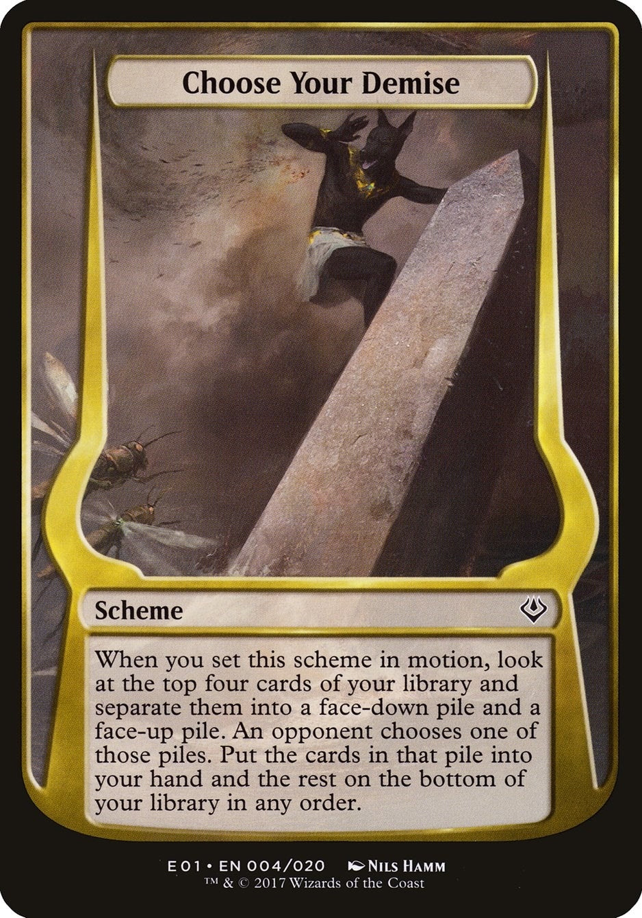 Image for Choose Your Demise (Archenemy: Nicol Bolas) (4) [Oversize Cards] - Magic: The Gathering