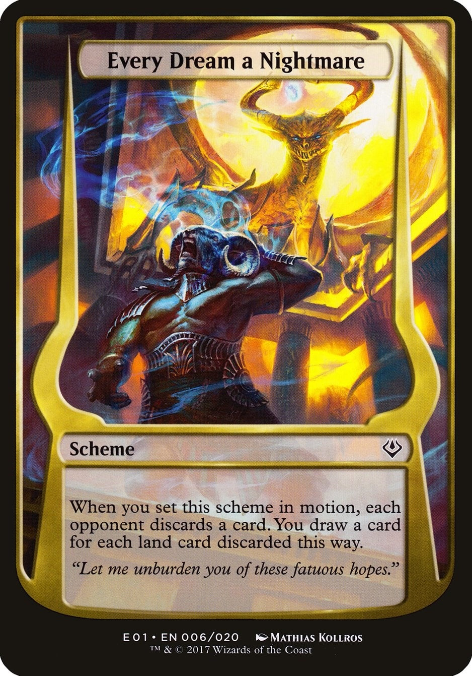 Image for Every Dream a Nightmare (Archenemy: Nicol Bolas) (6) [Oversize Cards] - Magic: The Gathering
