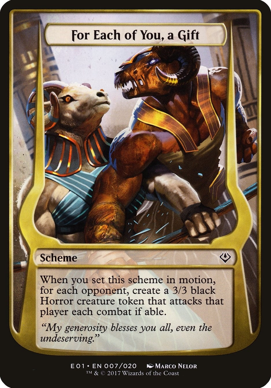 Image for For Each of You, a Gift (Archenemy: Nicol Bolas) (7) [Oversize Cards] - Magic: The Gathering