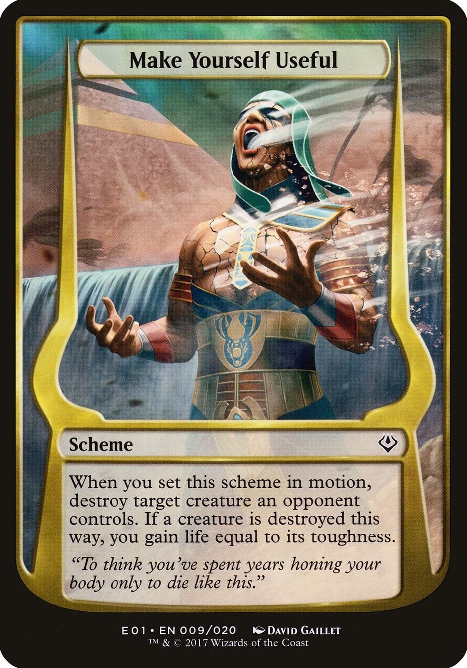 Image for Make Yourself Useful (Archenemy: Nicol Bolas) (9) [Oversize Cards] - Magic: The Gathering