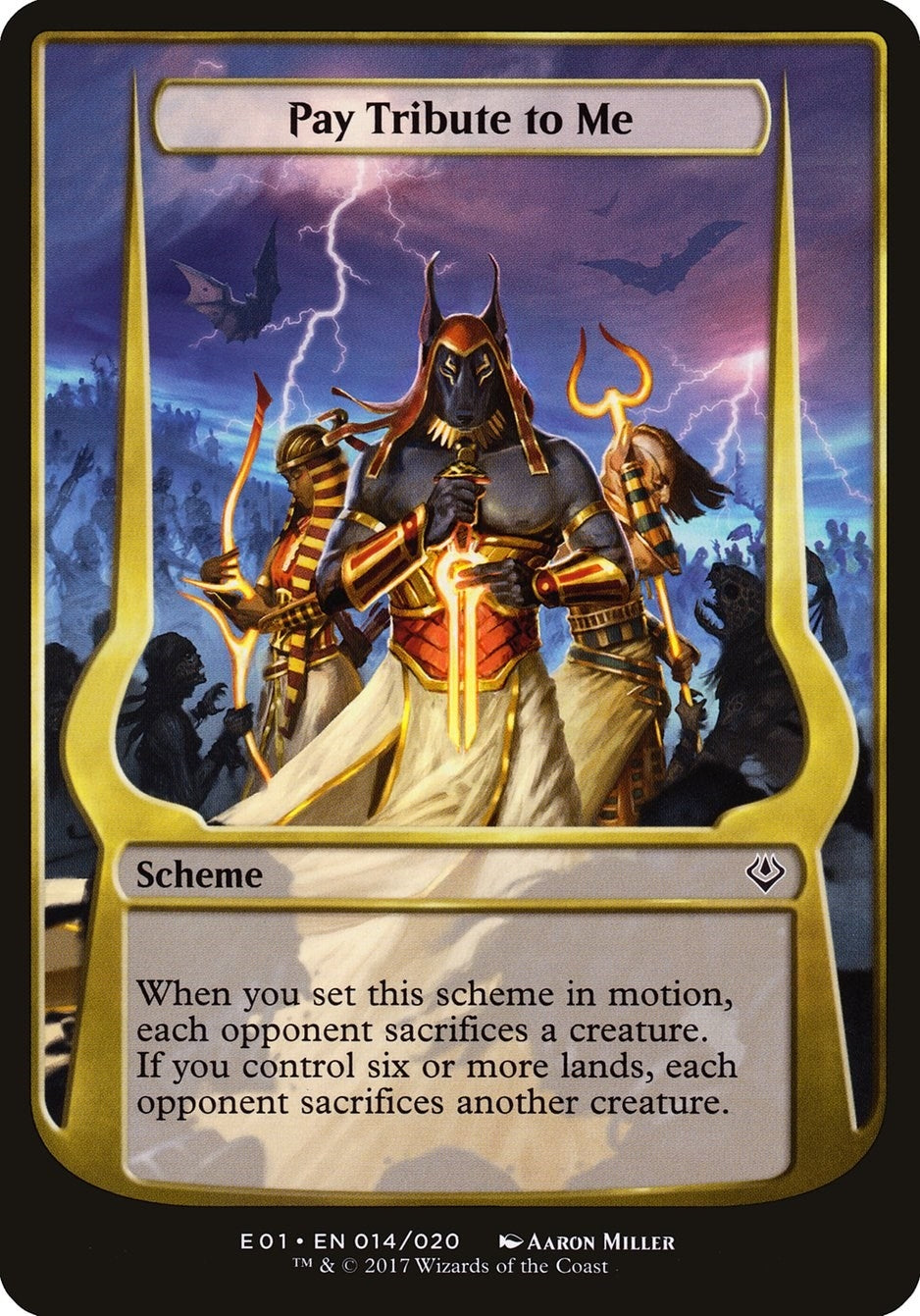 Image for Pay Tribute to Me (Archenemy: Nicol Bolas) (14) [Oversize Cards] - Magic: The Gathering