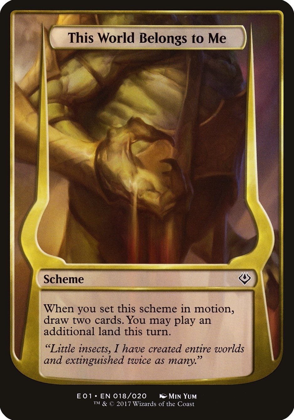 Image for This World Belongs to Me (Archenemy: Nicol Bolas) (18) [Oversize Cards] - Magic: The Gathering