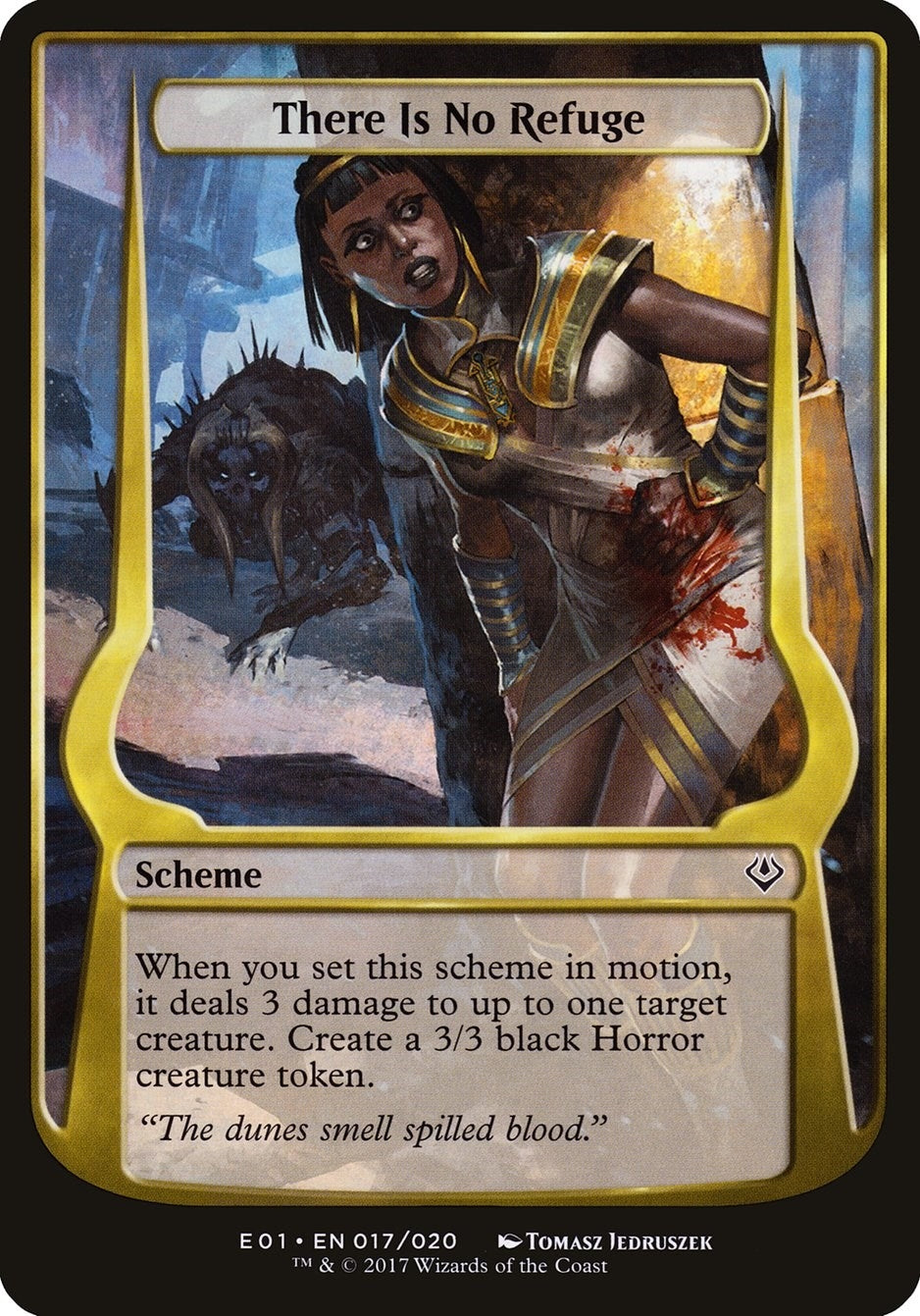 Image for There Is No Refuge (Archenemy: Nicol Bolas) (17) [Oversize Cards] - Magic: The Gathering