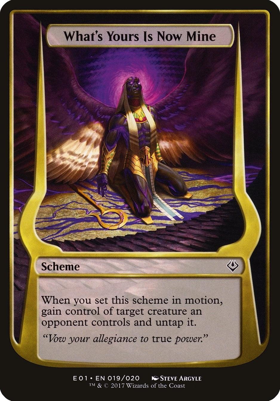 Image for What's Yours Is Now Mine (Archenemy: Nicol Bolas) (19) [Oversize Cards] - Magic: The Gathering