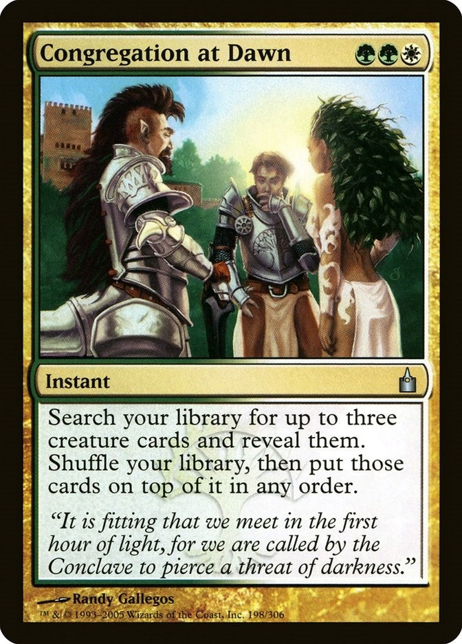 Image for Congregation at Dawn (198) [Ravnica: City of Guilds] - Magic: The Gathering