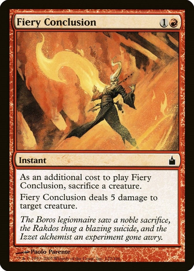 Image for Fiery Conclusion (122) [Ravnica: City of Guilds] - Magic: The Gathering