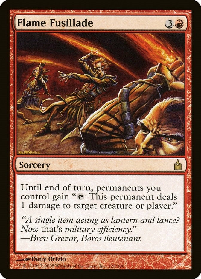 Image for Flame Fusillade (123) [Ravnica: City of Guilds] - Magic: The Gathering