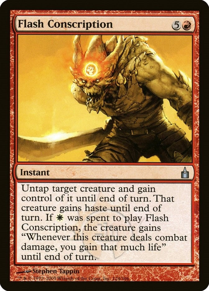 Image for Flash Conscription (124) [Ravnica: City of Guilds] - Magic: The Gathering