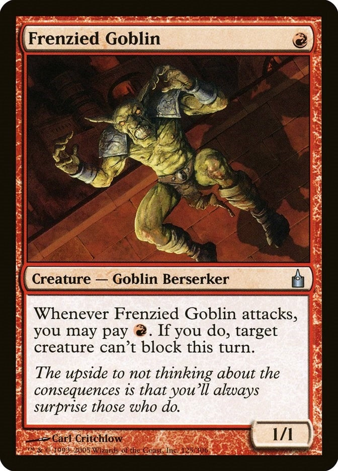 Image for Frenzied Goblin (125) [Ravnica: City of Guilds] - Magic: The Gathering