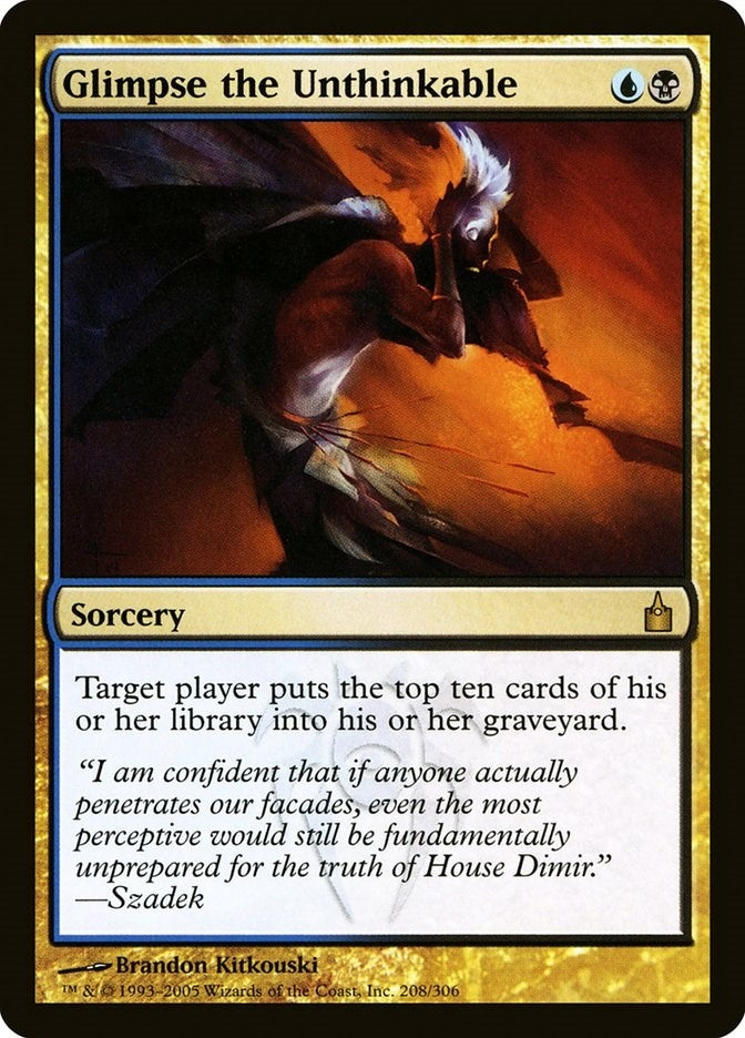 Image for Glimpse the Unthinkable (208) [Ravnica: City of Guilds] - Magic: The Gathering