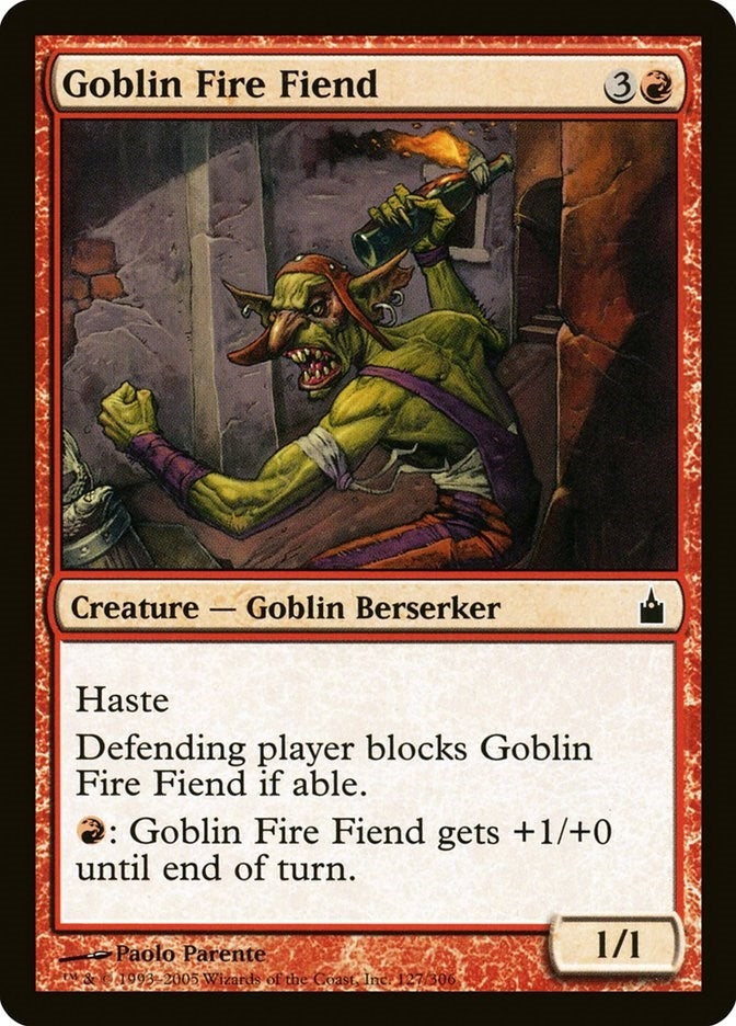 Image for Goblin Fire Fiend (127) [Ravnica: City of Guilds] - Magic: The Gathering