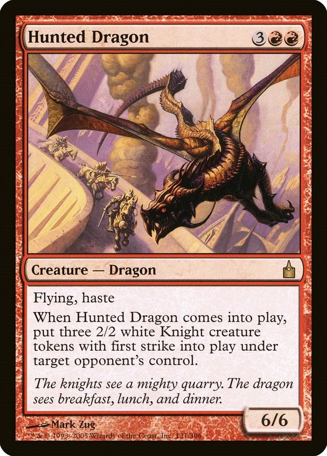 Image for Hunted Dragon (131) [Ravnica: City of Guilds] - Magic: The Gathering