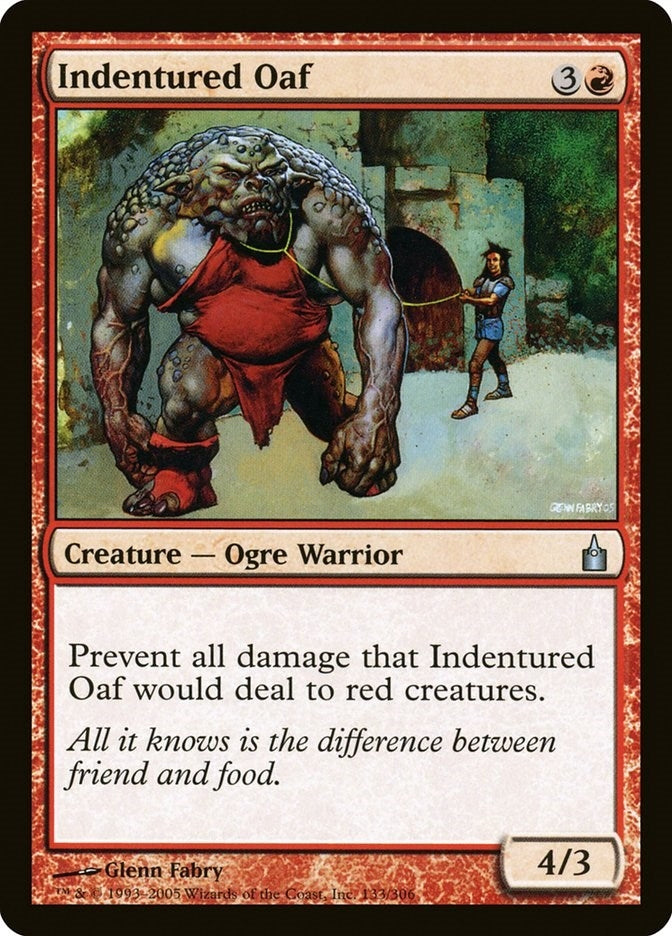 Image for Indentured Oaf (133) [Ravnica: City of Guilds] - Magic: The Gathering