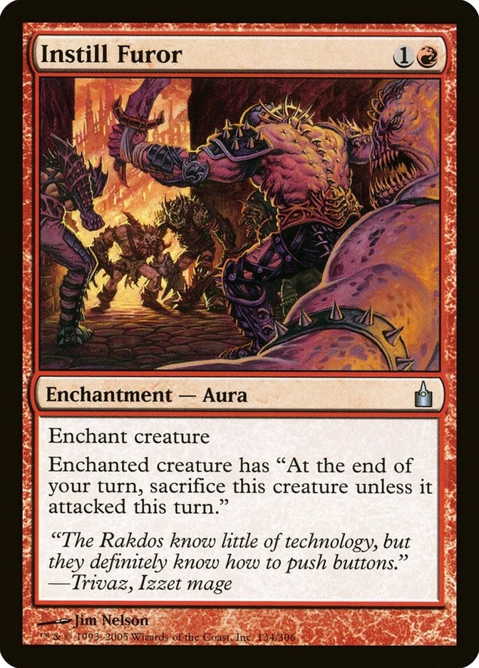 Image for Instill Furor (134) [Ravnica: City of Guilds] - Magic: The Gathering