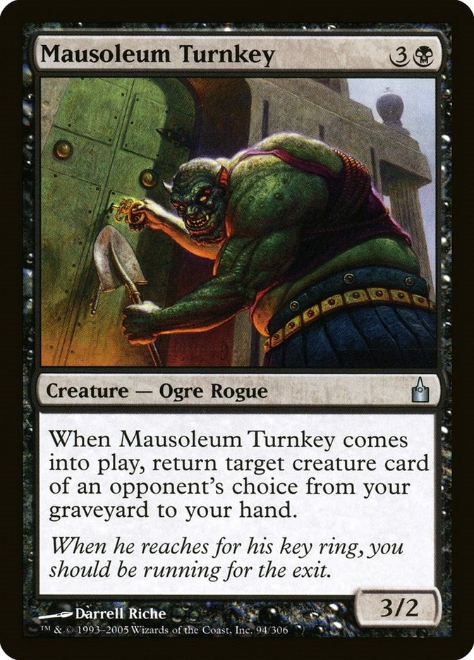 Image for Mausoleum Turnkey (94) [Ravnica: City of Guilds] - Magic: The Gathering