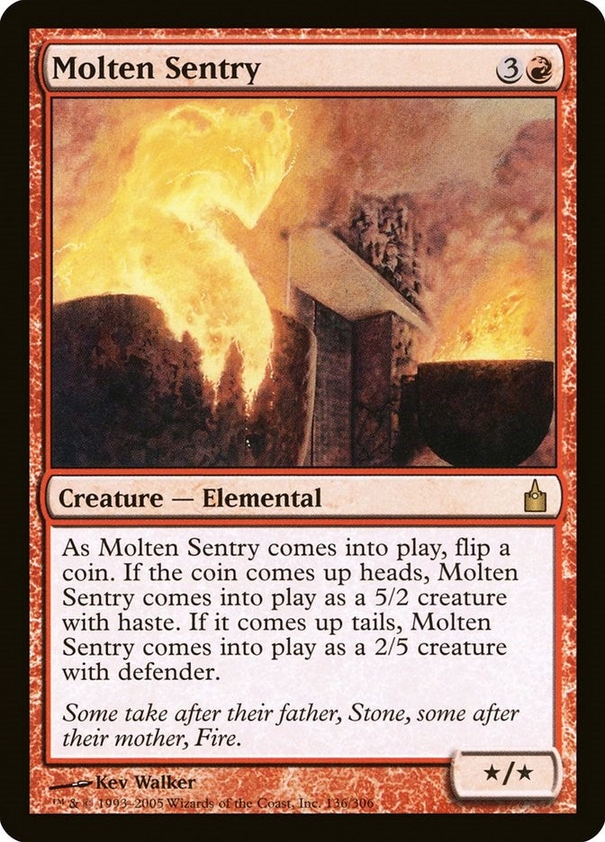 Image for Molten Sentry (136) [Ravnica: City of Guilds] - Magic: The Gathering