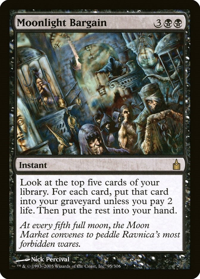 Image for Moonlight Bargain (95) [Ravnica: City of Guilds] - Magic: The Gathering