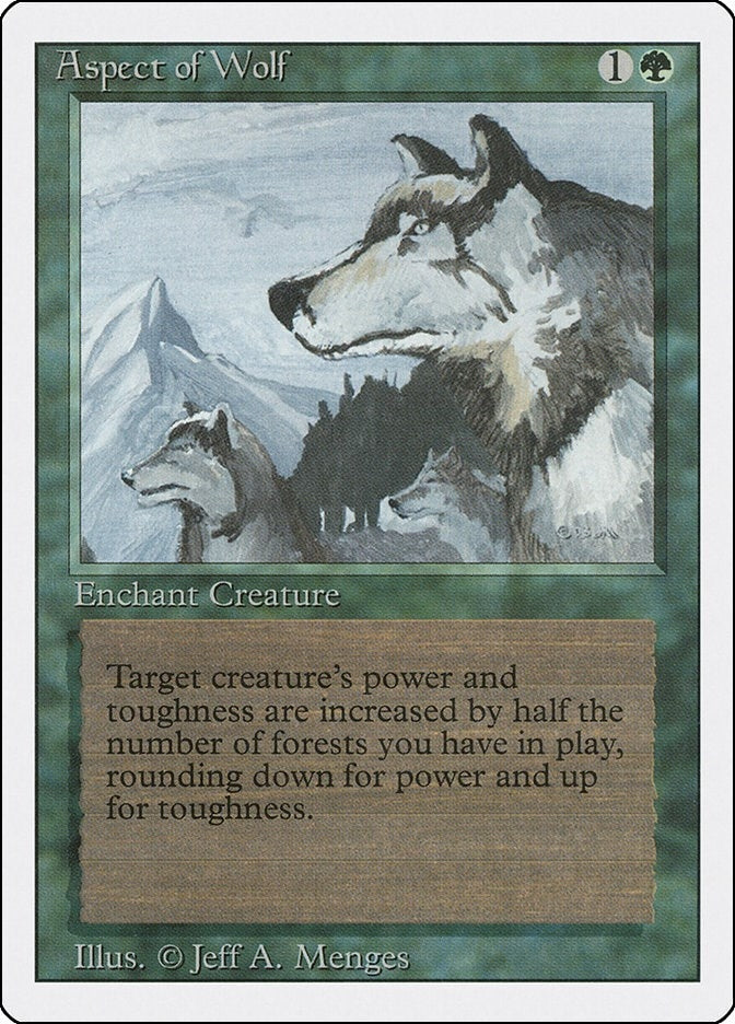 Image for Aspect of Wolf [Revised Edition] - Magic: The Gathering