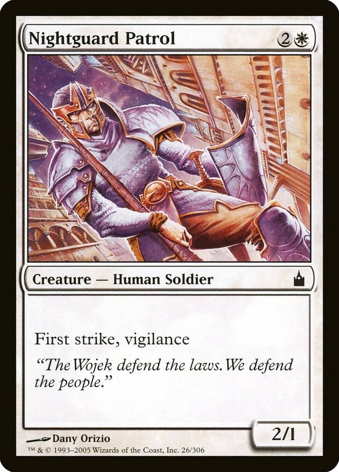 Image for Nightguard Patrol (26) [Ravnica: City of Guilds] - Magic: The Gathering