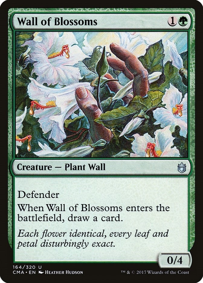 Image for Wall of Blossoms (164) [Commander Anthology] - Magic: The Gathering