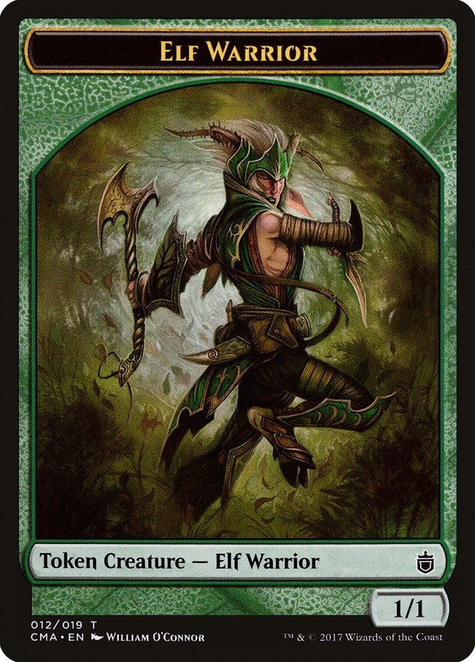 Image for Elf Warrior Token (012) (12) [Commander Anthology] - Magic: The Gathering