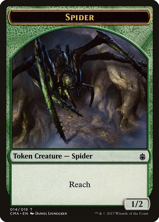 Image for Spider Token (014) (14) [Commander Anthology] - Magic: The Gathering