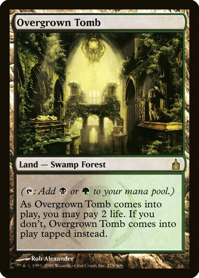Image for Overgrown Tomb (279) [Ravnica: City of Guilds] - Magic: The Gathering