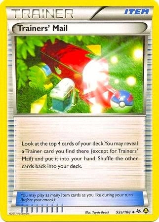 Image for Trainers' Mail - 92a/108 (Non-Holo) (092a/108) [Alternate Art Promos] - Pokemon