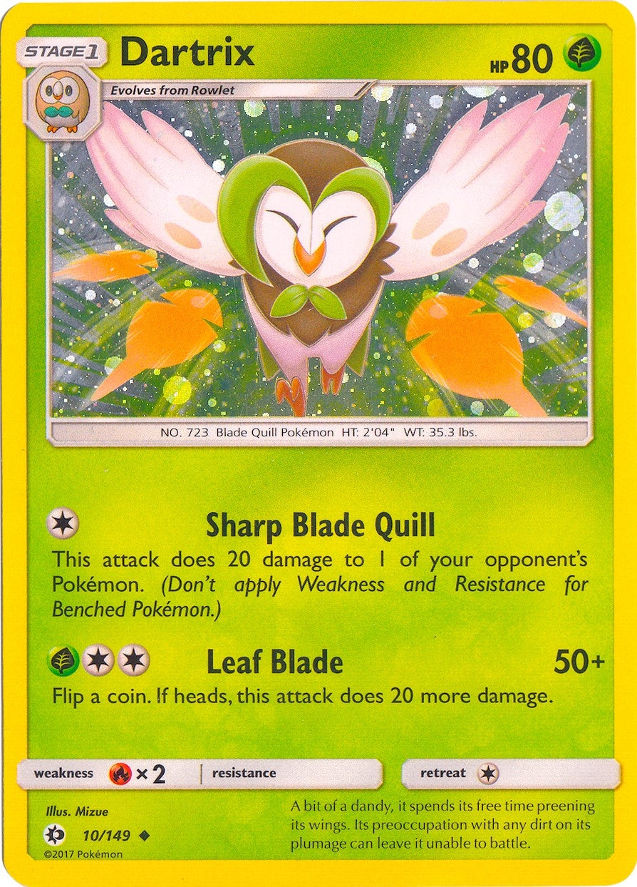 Image for Dartrix - 10/149 (Cosmos Holo) (010/149) [Blister Exclusives] - Pokemon