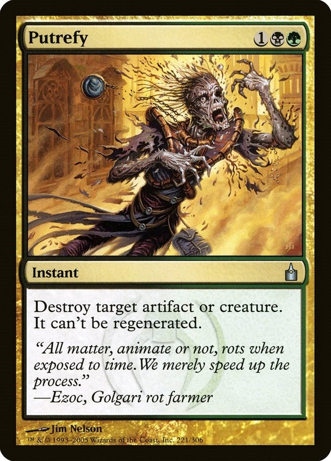 Image for Putrefy (221) [Ravnica: City of Guilds] - Magic: The Gathering