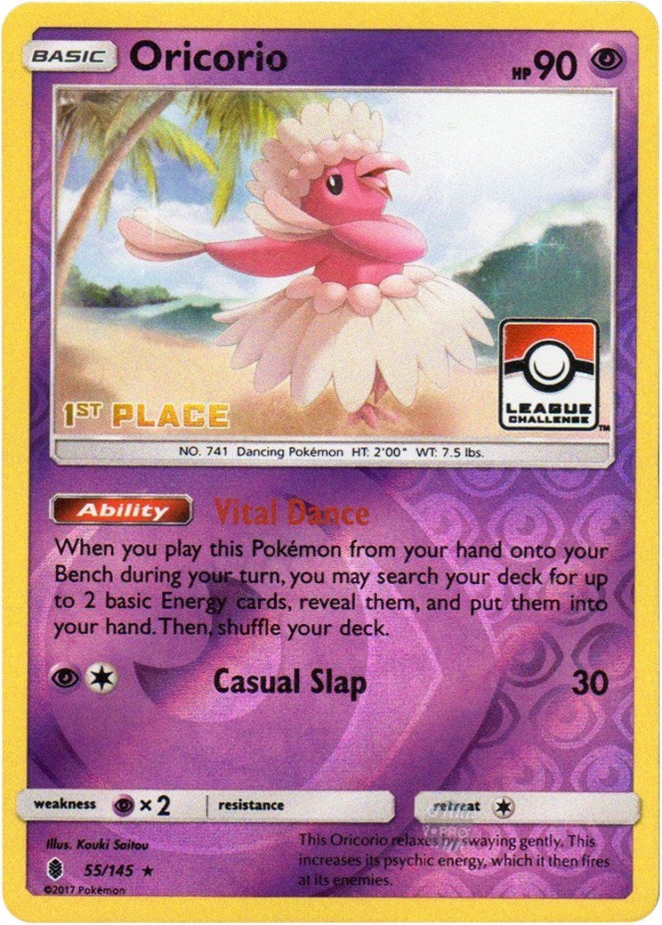 Image for Oricorio - 55/145 (League Challenge) [1st Place] (055/145) [League & Championship Cards] - Pokemon