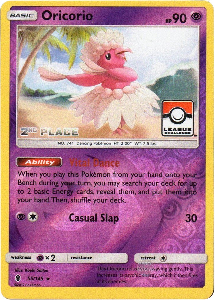Image for Oricorio - 55/145 (League Challenge) [2nd Place] (055/145) [League & Championship Cards] - Pokemon