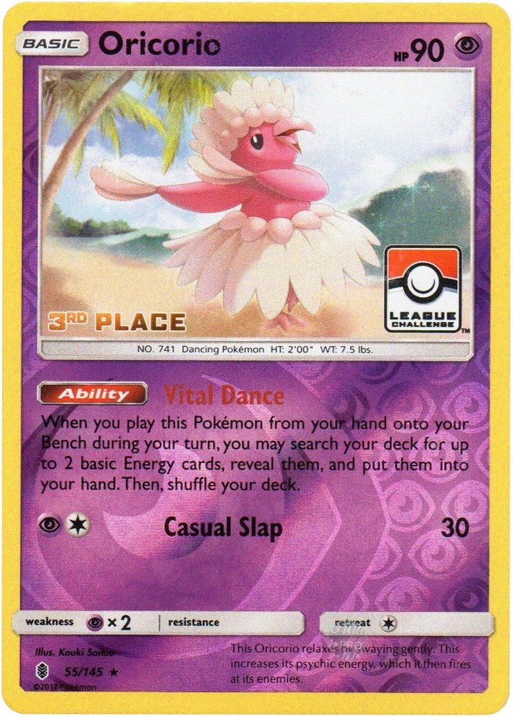 Image for Oricorio - 55/145 (League Challenge) [3rd Place] (055/145) [League & Championship Cards] - Pokemon