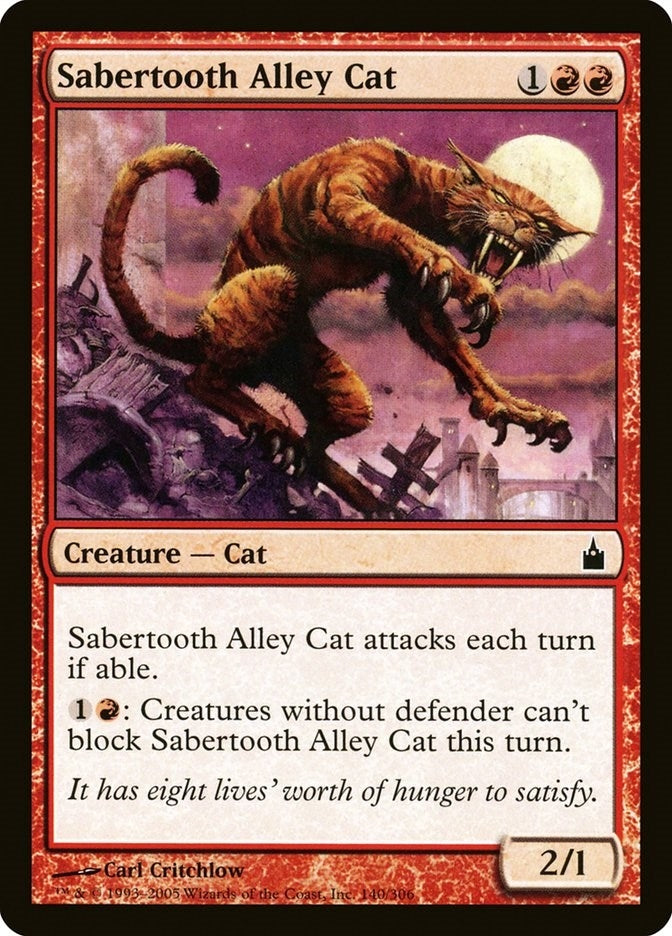 Image for Sabertooth Alley Cat (140) [Ravnica: City of Guilds] - Magic: The Gathering