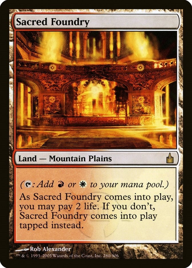 Image for Sacred Foundry (280) [Ravnica: City of Guilds] - Magic: The Gathering