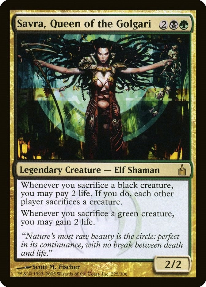 Image for Savra, Queen of the Golgari (225) [Ravnica: City of Guilds] - Magic: The Gathering