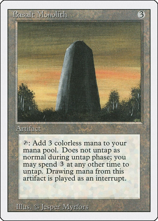 Image for Basalt Monolith [Revised Edition] - Magic: The Gathering