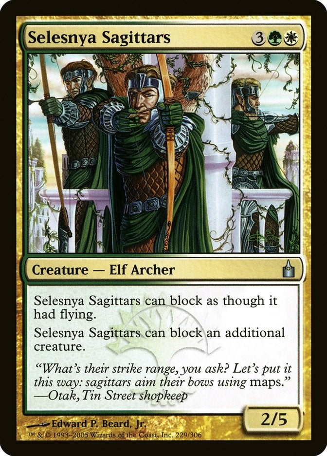 Image for Selesnya Sagittars (229) [Ravnica: City of Guilds] - Magic: The Gathering