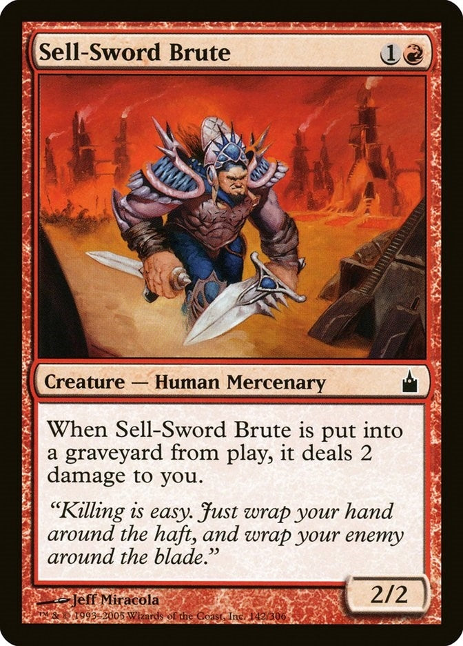 Image for Sell-Sword Brute (142) [Ravnica: City of Guilds] - Magic: The Gathering