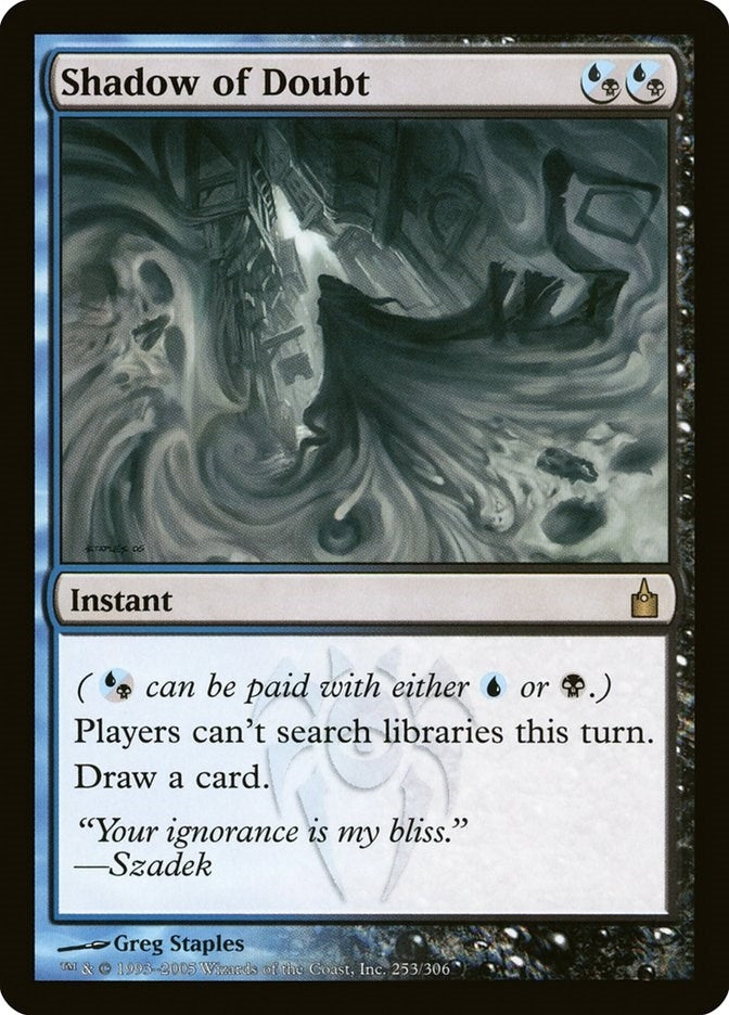 Image for Shadow of Doubt (253) [Ravnica: City of Guilds] - Magic: The Gathering