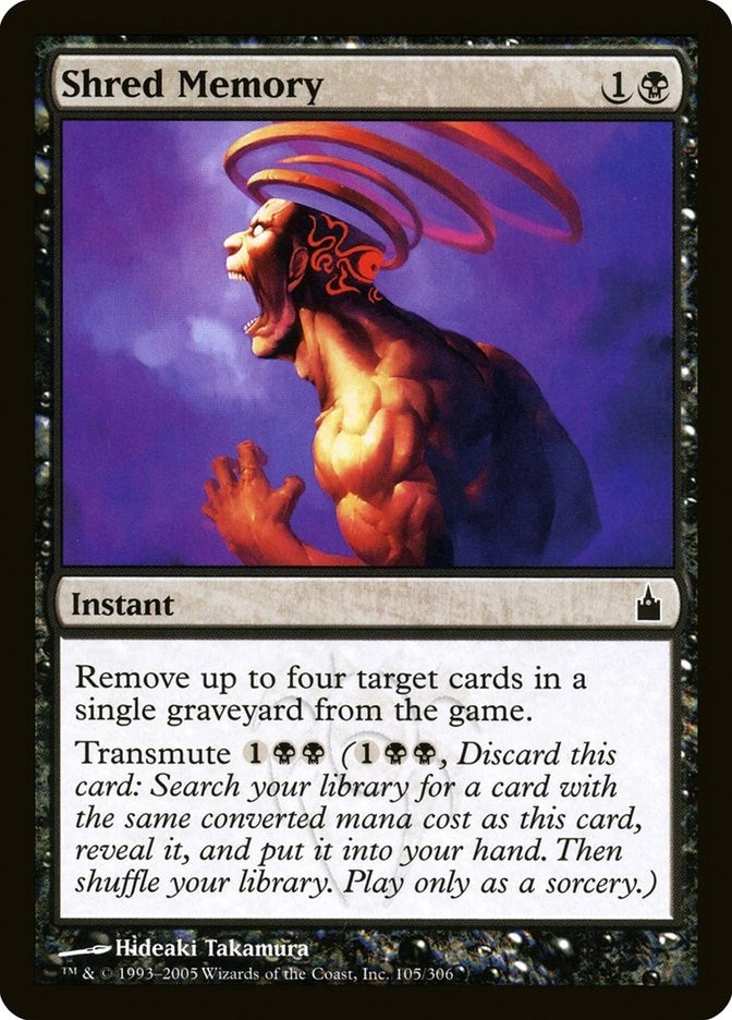 Image for Shred Memory (105) [Ravnica: City of Guilds] - Magic: The Gathering