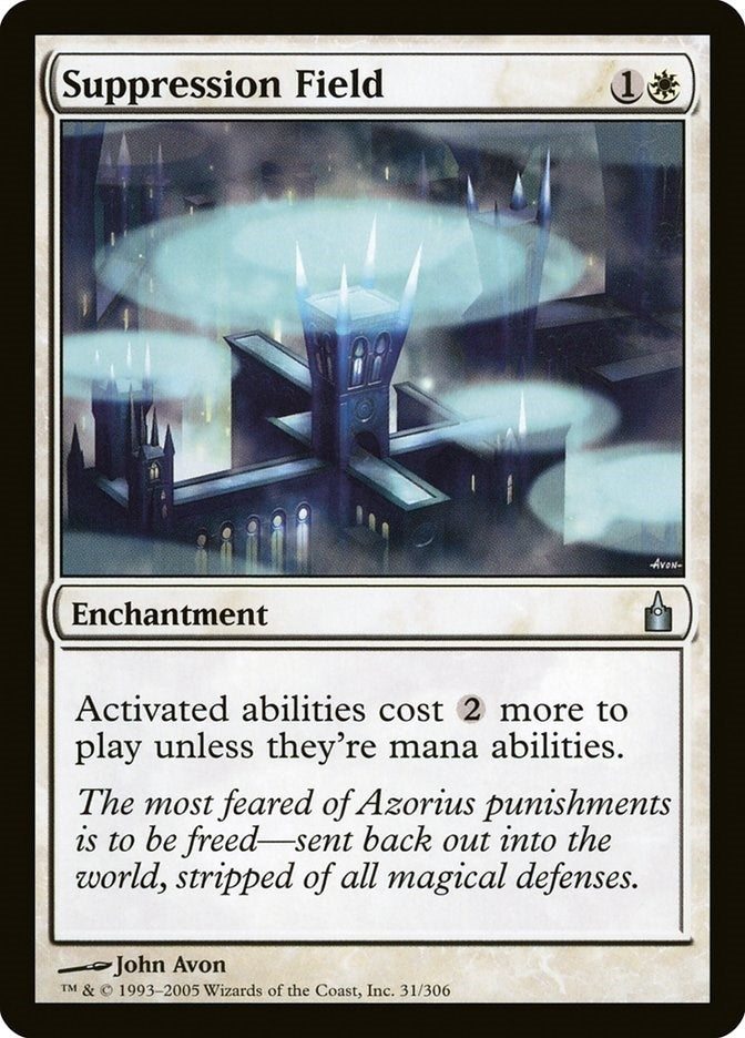 Image for Suppression Field (31) [Ravnica: City of Guilds] - Magic: The Gathering