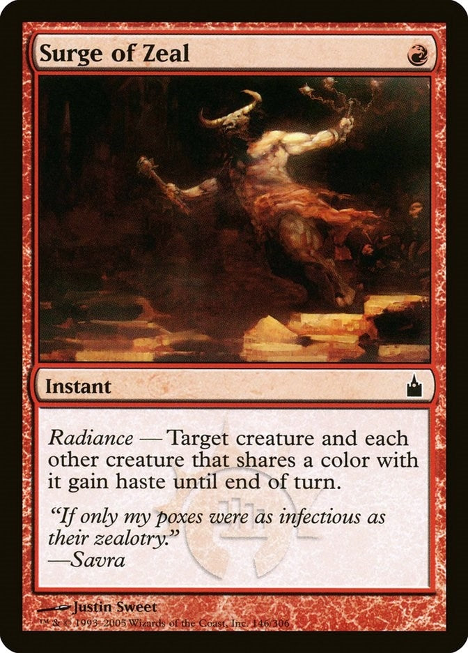 Image for Surge of Zeal (146) [Ravnica: City of Guilds] - Magic: The Gathering